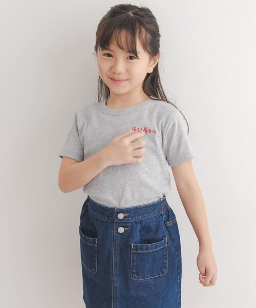 PETIT BATEAU(プチバトー)の「『別注』PETIT BATEAU×DOORS 刺繍ロゴTシャツ(KIDS)(Tシャツ/カットソー・キッズ・ホワイト/ネイビー/グレー・10A/8A/6A/110)」の12枚目の写真