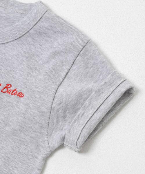 PETIT BATEAU(プチバトー)の「『別注』PETIT BATEAU×DOORS 刺繍ロゴTシャツ(KIDS)(Tシャツ/カットソー・キッズ・ホワイト/ネイビー/グレー・10A/8A/6A/110)」の18枚目の写真