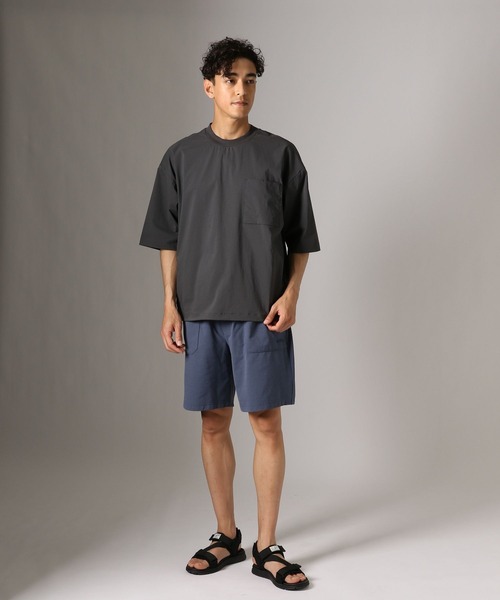 THOUSAND MILE（サウザンドマイル）の「【THOUSAND MILE(サウザンドマイル)】別注ショートパンツ[吸水速乾・UVカット]（その他パンツ・メンズ・チャコール/ブルー・LARGE/MEDIUM）」の9枚目の写真