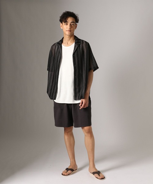 THOUSAND MILE（サウザンドマイル）の「【THOUSAND MILE(サウザンドマイル)】別注ショートパンツ[吸水速乾・UVカット]（その他パンツ・メンズ・チャコール/ブルー・LARGE/MEDIUM）」の4枚目の写真