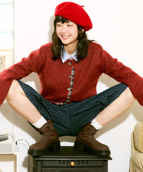 SPUR（シュプール）の「バレンシアラギッドソールアンクルブーツ7cm -VA9011 (2カラー)（ブーツ・レディース・ブラウン/ブラック・24cm/24.5cm/25cm/23cm/23.5cm）」の6枚目の写真