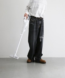 DIESEL（ディーゼル）の「DIESEL Relaxed jeans d-rise "BLACK"（デニムパンツ）」