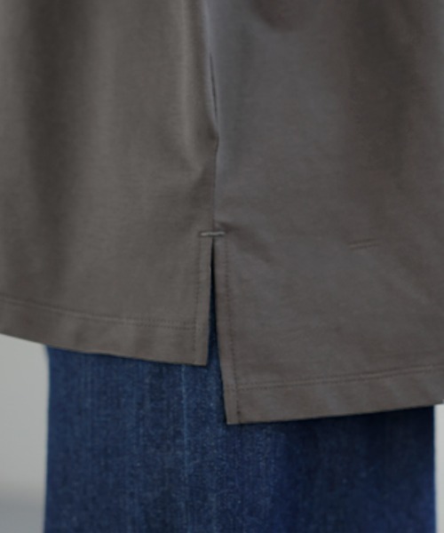 HUG.U(ハグユー)の「「体感-2℃」接触冷感 ロゴTシャツ(Tシャツ/カットソー・レディース・ブルー/ピンク/ホワイト/ダークグレー/ブラック・FREE)」の6枚目の写真