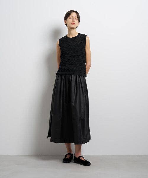 LANVIN en Bleu（ランバンオンブルー）の「レースノースリーブニット（ニット/セーター・レディース・イエロー/ブラック/オフホワイト・38）」の4枚目の写真