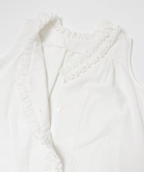 ITEMS URBANRESEARCH(アイテムズ アーバンリサーチ)の「2WAYフリルブラウス(シャツ/ブラウス・レディース・ホワイト/ブラック・FREE)」の12枚目の写真