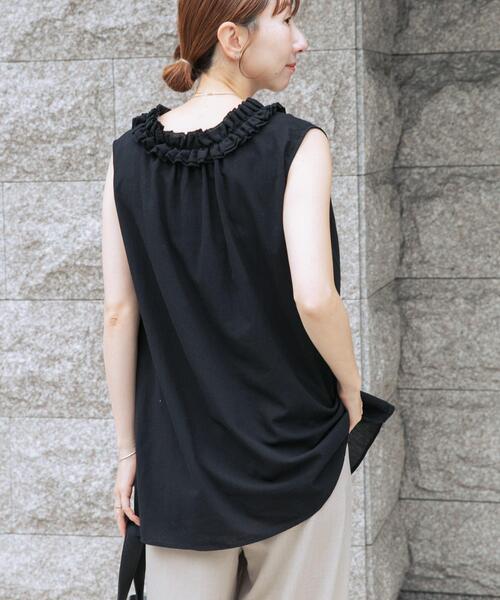 ITEMS URBANRESEARCH(アイテムズ アーバンリサーチ)の「2WAYフリルブラウス(シャツ/ブラウス・レディース・ホワイト/ブラック・FREE)」の19枚目の写真