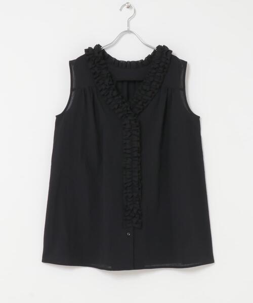 ITEMS URBANRESEARCH(アイテムズ アーバンリサーチ)の「2WAYフリルブラウス(シャツ/ブラウス・レディース・ホワイト/ブラック・FREE)」の22枚目の写真