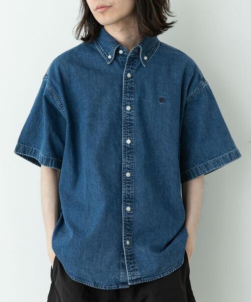 Carhartt(カーハート)の「CARHARTT SHORT-SLEEVE LUCAS SHIRTS(シャツ/ブラウス・メンズ・ブルー・MEDIUM)」の1枚目の写真