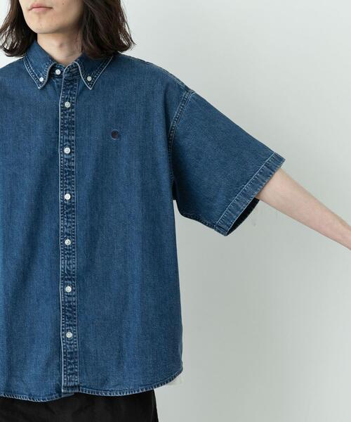 Carhartt(カーハート)の「CARHARTT SHORT-SLEEVE LUCAS SHIRTS(シャツ/ブラウス・メンズ・ブルー・MEDIUM)」の8枚目の写真