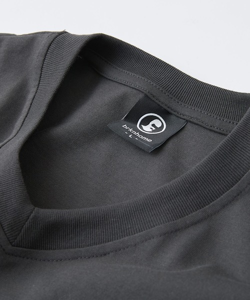 brknhome(ブロークンホーム)の「【BRKNHOME/ブロークンホーム】×【ZERO STAIN/ゼロステイン】【ホッケー風デザイン】コラボTシャツ 汗染み防止 ワンポイント オーバーサイズ(Tシャツ/カットソー・メンズ・ホワイト/チャコールグレー・MEDIUM/LARGE)」の6枚目の写真
