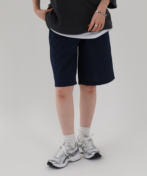FUNALIVE(ファンアライブ)の「ユニセックス 無地 ハーフパンツ(その他パンツ・メンズ・グレー/ブラック/ネイビー・M/LL/L)」の14枚目の写真