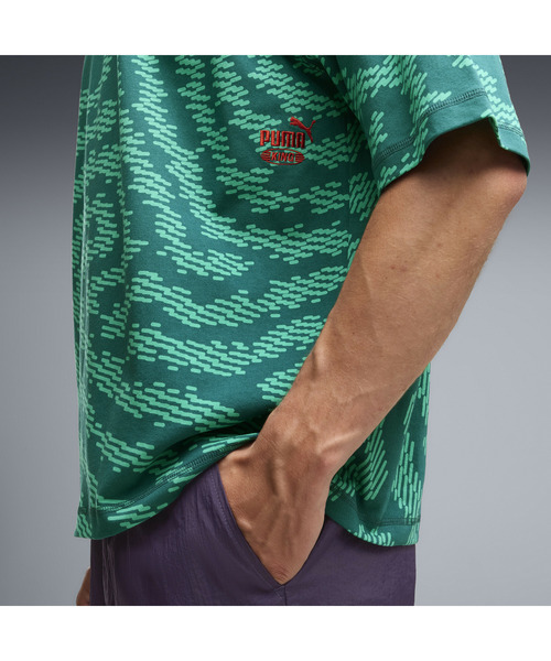 PUMA(プーマ)の「PUMA プーマ メンズ PUMA x サッカー ポルトガル代表 x サレヘ ベンバリー キ(Tシャツ/カットソー・メンズ・グリーン系その他/オフホワイト・LARGE/X-LARGE/SMALL/MEDIUM/X-SMALL)」の4枚目の写真