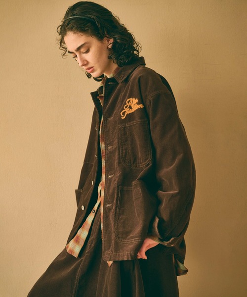kha:ki(カーキ)の「「KHA:KI / カーキ」LOOSE CORD COVERALL(その他アウター・レディース・オフホワイト/ダークブラウン/ライトベージュ・1/2)」の8枚目の写真