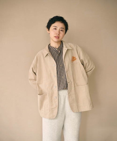 kha:ki(カーキ)の「「KHA:KI / カーキ」LOOSE CORD COVERALL(その他アウター・レディース・オフホワイト/ダークブラウン/ライトベージュ・1/2)」の14枚目の写真