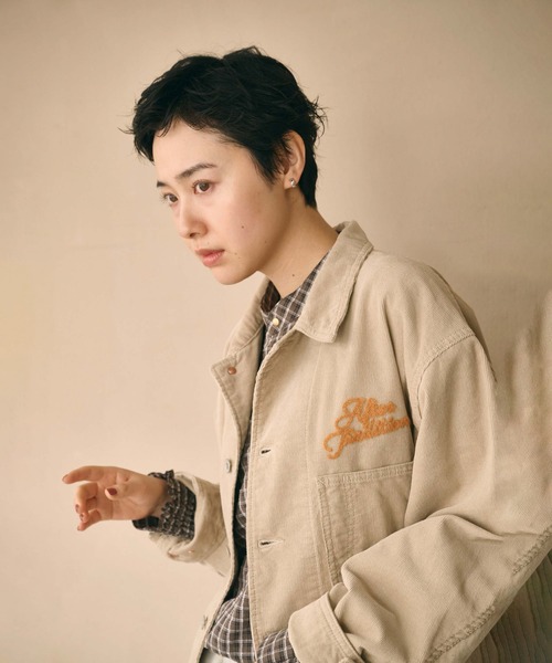 kha:ki(カーキ)の「「KHA:KI / カーキ」LOOSE CORD COVERALL(その他アウター・レディース・オフホワイト/ダークブラウン/ライトベージュ・1/2)」の15枚目の写真