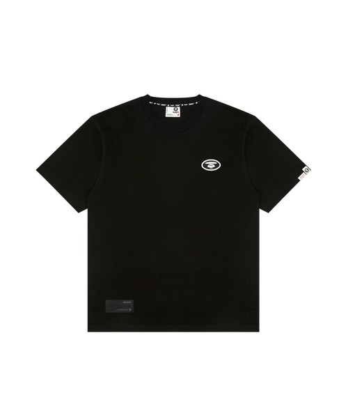 AAPE BY A BATHING APE(エーエイプバイアベイシングエイプ)の「AAPE MAIN TEE(Tシャツ/カットソー・メンズ・ブラック/ホワイト・MEDIUM/LARGE/X-LARGE/SMALL)」の1枚目の写真