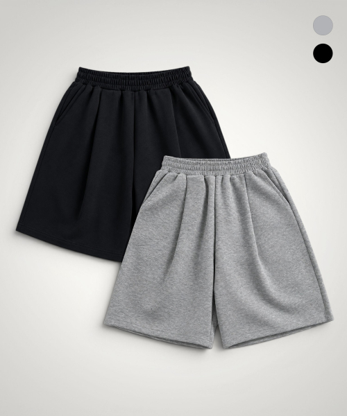 Pendulum(ペンデュラム)の「エッセンシャル 6部 ワンタック スウェット バミューダパンツ LR2PU417_2color(その他パンツ・メンズ・ブラック/ヘザーグレー・28/30/32)」の8枚目の写真