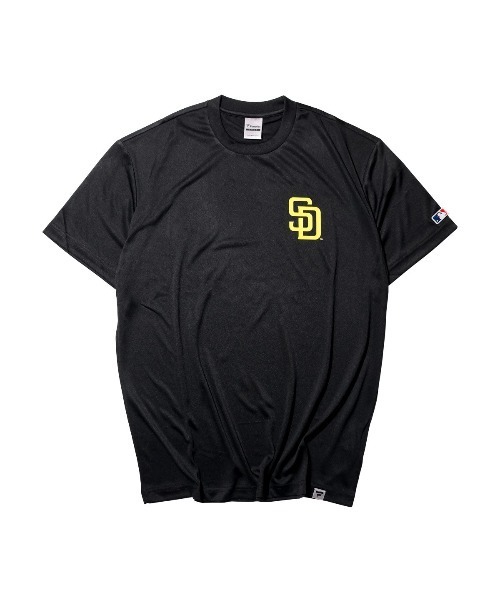 Fanatics（ファナティクス）の「ファナティクス【Fanatics】‐ サンディエゴ パドレス 半袖Tシャツ【San Diego Padres MLB BACK CIRCLE LOGO S/S ACTIVE DRY TEE BLACK ML0126SS0002】（Tシャツ/カットソー・メンズ・ブラック・M/L/XL）」の2枚目の写真