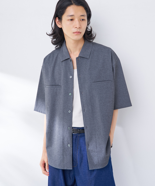 B.C STOCK(ベーセーストック)の「ハンドステッチライクシャツ(シャツ/ブラウス・メンズ・イエロー/ベージュ/チャコールグレー/カーキ・MEDIUM/LARGE)」の6枚目の写真