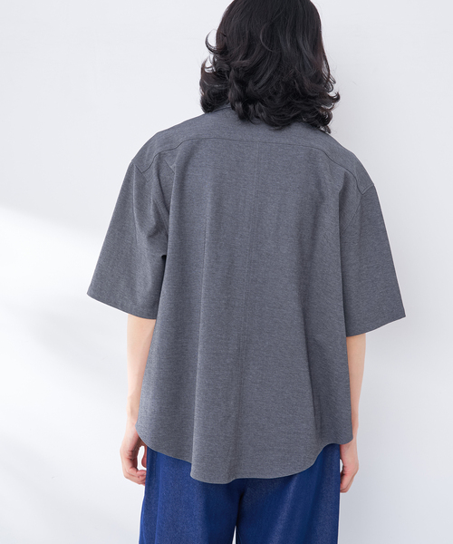 B.C STOCK(ベーセーストック)の「ハンドステッチライクシャツ(シャツ/ブラウス・メンズ・イエロー/ベージュ/チャコールグレー/カーキ・MEDIUM/LARGE)」の8枚目の写真