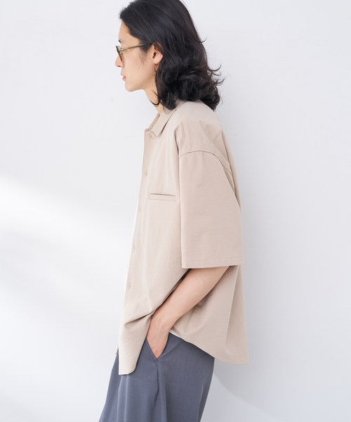 B.C STOCK(ベーセーストック)の「ハンドステッチライクシャツ(シャツ/ブラウス・メンズ・イエロー/ベージュ/チャコールグレー/カーキ・MEDIUM/LARGE)」の11枚目の写真