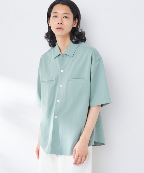 B.C STOCK(ベーセーストック)の「ハンドステッチライクシャツ(シャツ/ブラウス・メンズ・イエロー/ベージュ/チャコールグレー/カーキ・MEDIUM/LARGE)」の14枚目の写真
