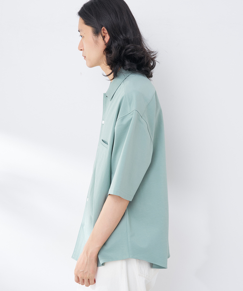 B.C STOCK(ベーセーストック)の「ハンドステッチライクシャツ(シャツ/ブラウス・メンズ・イエロー/ベージュ/チャコールグレー/カーキ・MEDIUM/LARGE)」の15枚目の写真