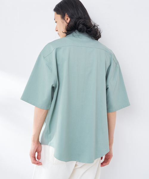 B.C STOCK(ベーセーストック)の「ハンドステッチライクシャツ(シャツ/ブラウス・メンズ・イエロー/ベージュ/チャコールグレー/カーキ・MEDIUM/LARGE)」の16枚目の写真