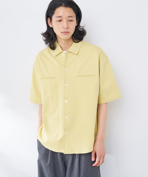 B.C STOCK(ベーセーストック)の「ハンドステッチライクシャツ(シャツ/ブラウス・メンズ・イエロー/ベージュ/チャコールグレー/カーキ・MEDIUM/LARGE)」の18枚目の写真