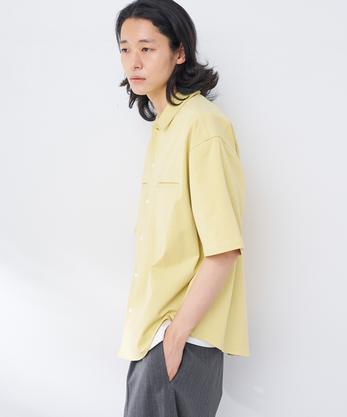 B.C STOCK(ベーセーストック)の「ハンドステッチライクシャツ(シャツ/ブラウス・メンズ・イエロー/ベージュ/チャコールグレー/カーキ・MEDIUM/LARGE)」の19枚目の写真