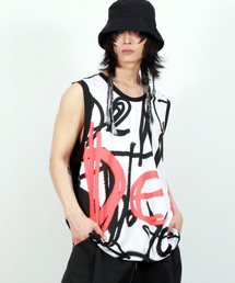 M Street graffiti oversize sleeveless