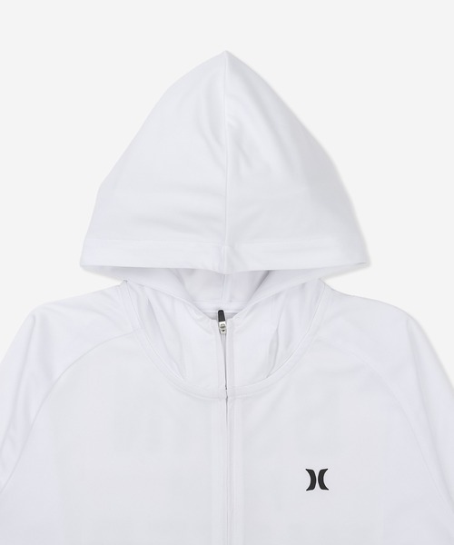 Hurley （ハーレー）の「【Hurley:ハーレー】キッズジップアップラッシュパーカー　ラッシュフーディー　BORN FROM WATER FULL ZIP HOODIE（ラッシュガード・キッズ・ホワイト/ブラック・160/130/150/140）」の10枚目の写真