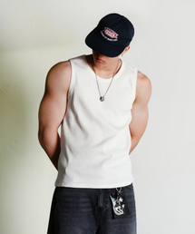 THE MILE（ザマイル）の「ヘビーコットンリブノースリーブ_WHITE（Tシャツ/カットソー）」