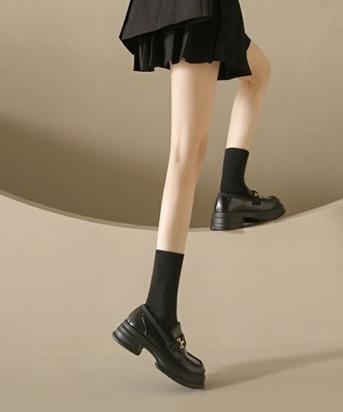 aimoha（アイモハ）の「ローファーシューズ（モカシン/デッキシューズ・レディース・ブラック/オフホワイト・23.5cm/24.0cm/24.5cm/25.0cm）」の20枚目の写真