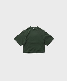 Los Angeles Apparel/ 6.5OZ GARMENT DYE CREW NECK CROPPED TEE / C1801GD 秋服 冬服
