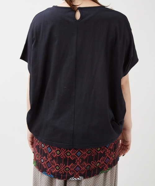 チャイハネ(チャイハネ)の「【チャイハネ】ラヤナリボンTシャツ&タンクトップ2点セット(アンサンブル・レディース・ホワイト/オレンジ/ブラック・FREE)」の8枚目の写真