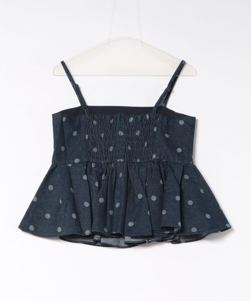 PICCIN PERLA(ピッチンペルラ)の「デニムドットビスチェ(キャミソール・レディース・ダークブルー/ライトブルー・M)」の22枚目の写真