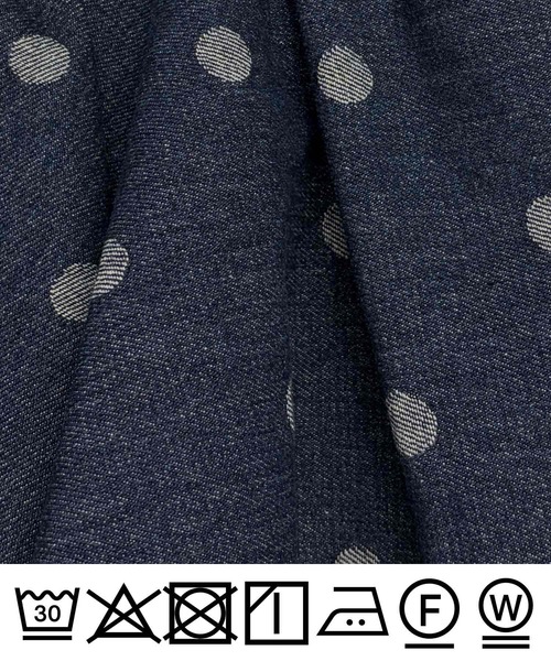 PICCIN PERLA(ピッチンペルラ)の「デニムドットビスチェ(キャミソール・レディース・ダークブルー/ライトブルー・M)」の21枚目の写真