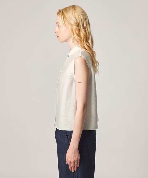 Steven Alan（スティーブンアラン）の「＜Steven Alan＞レース ノースリーブ ブラウス（シャツ/ブラウス・レディース・ブラック/オフホワイト・FREE）」の8枚目の写真