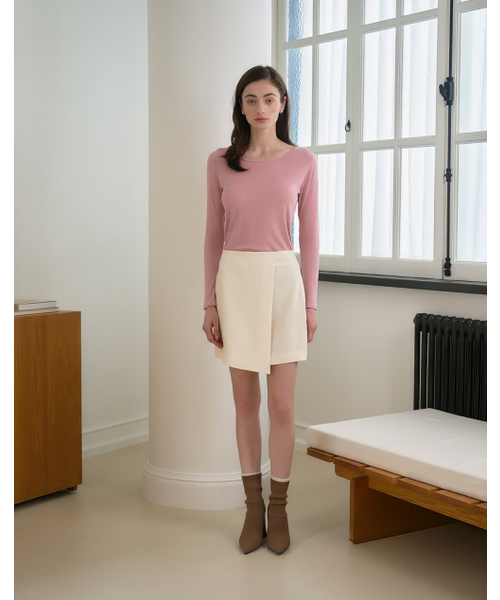 GIEMAR（ジエマル）の「WRAP SKIRT IVORY ラップスカートアイボリー（スカート・レディース・その他・SMALL/MEDIUM）」の2枚目の写真