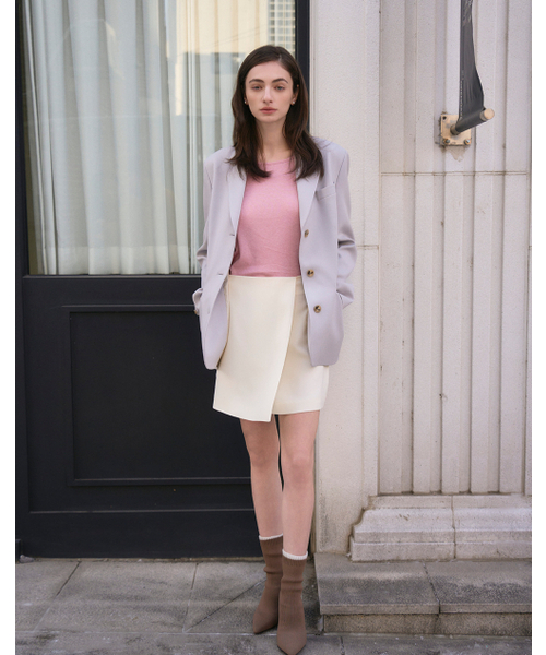 GIEMAR（ジエマル）の「WRAP SKIRT IVORY ラップスカートアイボリー（スカート・レディース・その他・SMALL/MEDIUM）」の3枚目の写真