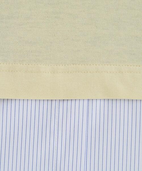 SHOO・LA・RUE(シューラルー)の「【インせず着られる/二の腕隠れる】重ね着風 シャツドッキングトップス(Tシャツ/カットソー・レディース・グレー系その他3/ライトグレー系2/ネイビー系2/ダークブラウン/ホワイト/イエロー・01/02/03/04)」の7枚目の写真