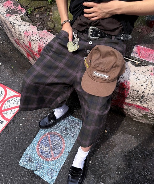 kutir(クティール)の「ASSORT CHECK STRIPE SHORTS/アソートチェックストライプジョーツ(その他パンツ・メンズ・カーキ/グレー/チャコールグレー・MEDIUM/LARGE/SMALL)」の13枚目の写真