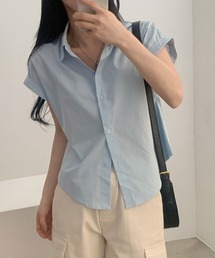 ロールアップ袖シャツ