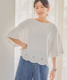 セール】ダブルフロントレースVネックプルオーバー（Tシャツ