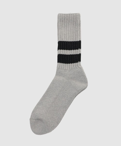 COMME des GARCONS HOMME（コム デ ギャルソン・オム）の「RIB LINE COTTON SOCKS（ソックス/靴下・メンズ・ホワイト系その他/グレー系その他/ベージュ系その他・ONE SIZE）」の3枚目の写真