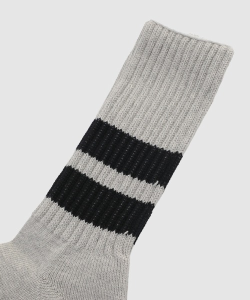 COMME des GARCONS HOMME（コム デ ギャルソン・オム）の「RIB LINE COTTON SOCKS（ソックス/靴下・メンズ・ホワイト系その他/グレー系その他/ベージュ系その他・ONE SIZE）」の4枚目の写真