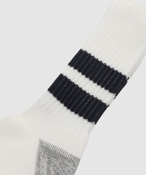 COMME des GARCONS HOMME（コム デ ギャルソン・オム）の「RIB LINE COTTON SOCKS（ソックス/靴下・メンズ・ホワイト系その他/グレー系その他/ベージュ系その他・ONE SIZE）」の6枚目の写真