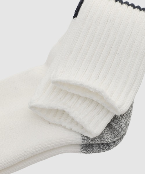 COMME des GARCONS HOMME（コム デ ギャルソン・オム）の「RIB LINE COTTON SOCKS（ソックス/靴下・メンズ・ホワイト系その他/グレー系その他/ベージュ系その他・ONE SIZE）」の7枚目の写真