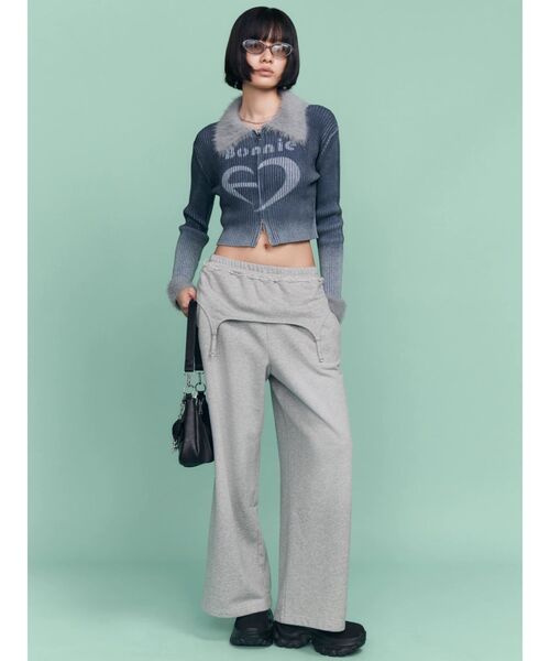 EMODA(エモダ)の「ギャザーベルトスウェットパンツ(スウェットパンツ・レディース・グレー・SMALL/MEDIUM)」の3枚目の写真
